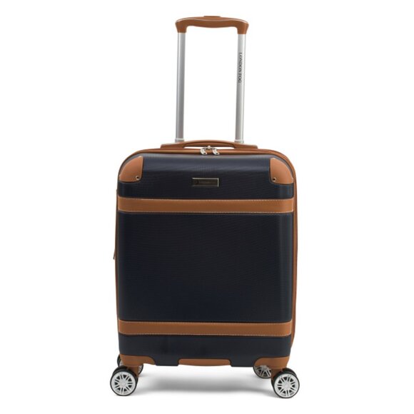 LONDON FOG Midnight Blue 20in Vintage Ii Hardside Carry-on Spinner - Picture 1 of 2